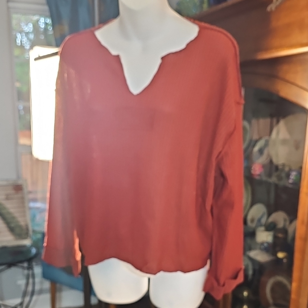 Altar'd State Terracotta Blouse